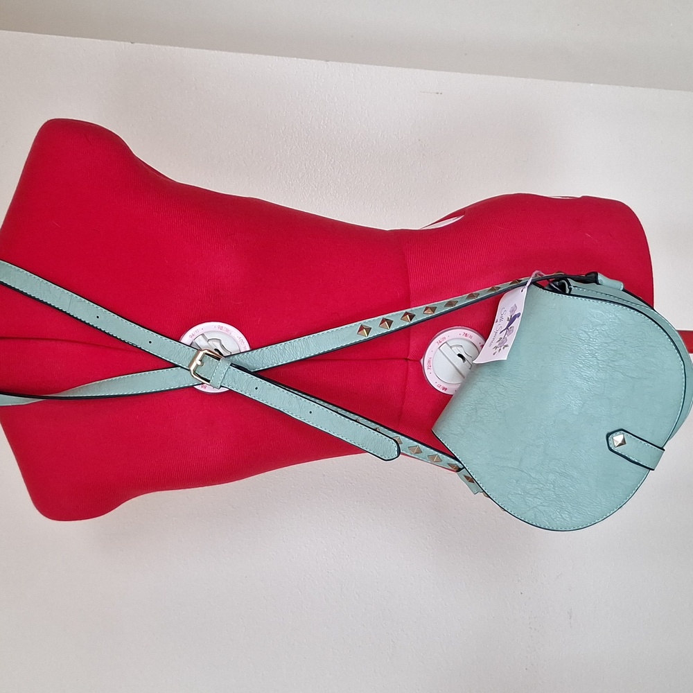 Silk Sparrow Studded Crossbody Purse Sea Green - Picture 2 of 13